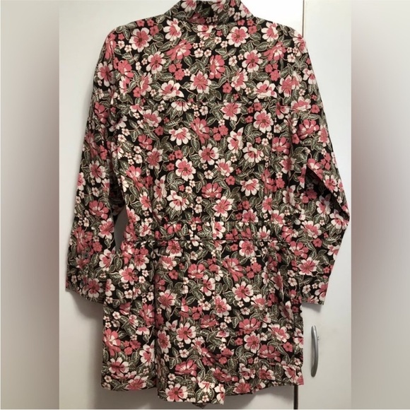 Outerknown SEA Small Hawaiian Floral Print organic Romper Size Small Jumpsuit - Picture 4 of 5